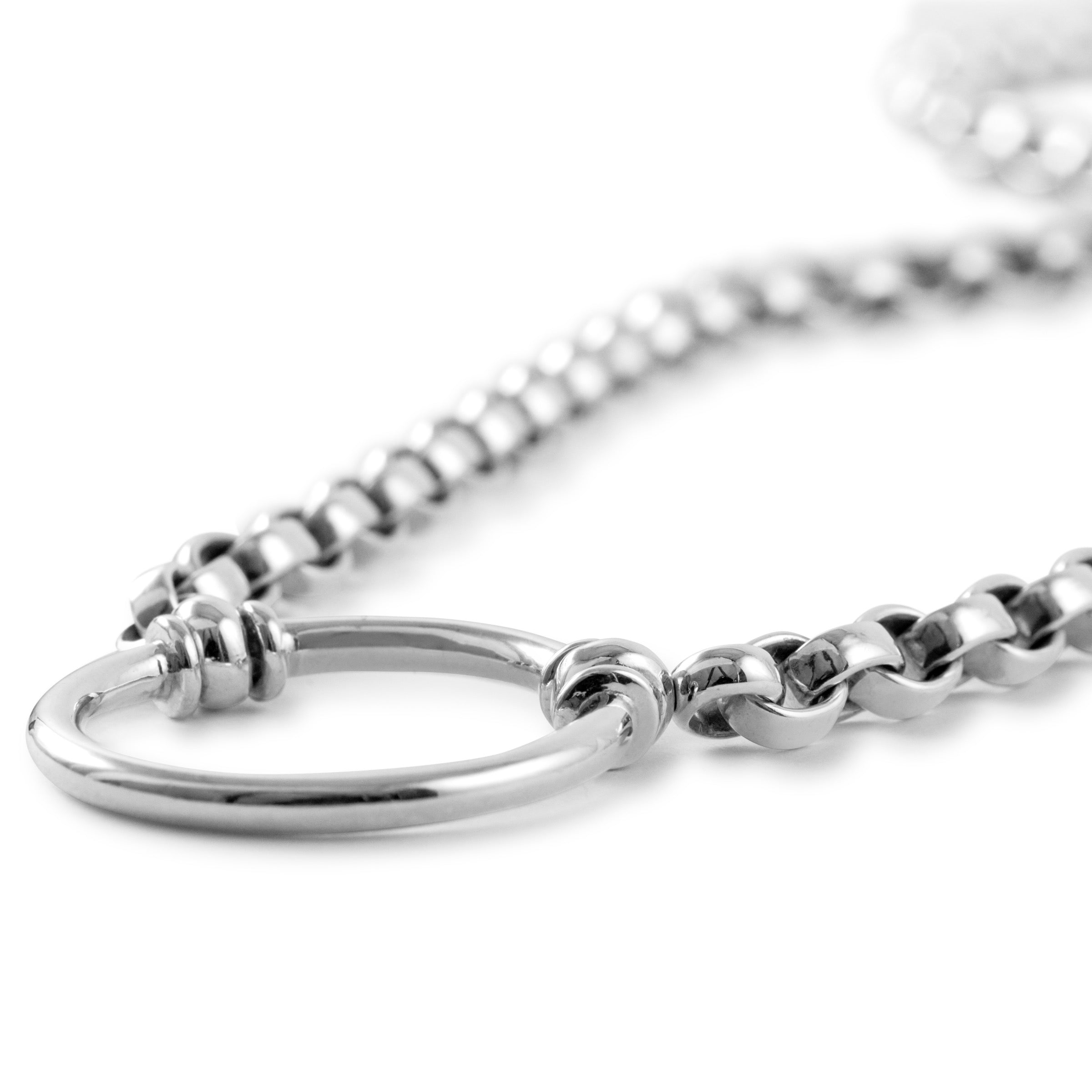 ★LOEUVRE★Lumi Plat Marble Chain Strap Gold XL link bracelet – Rabanne