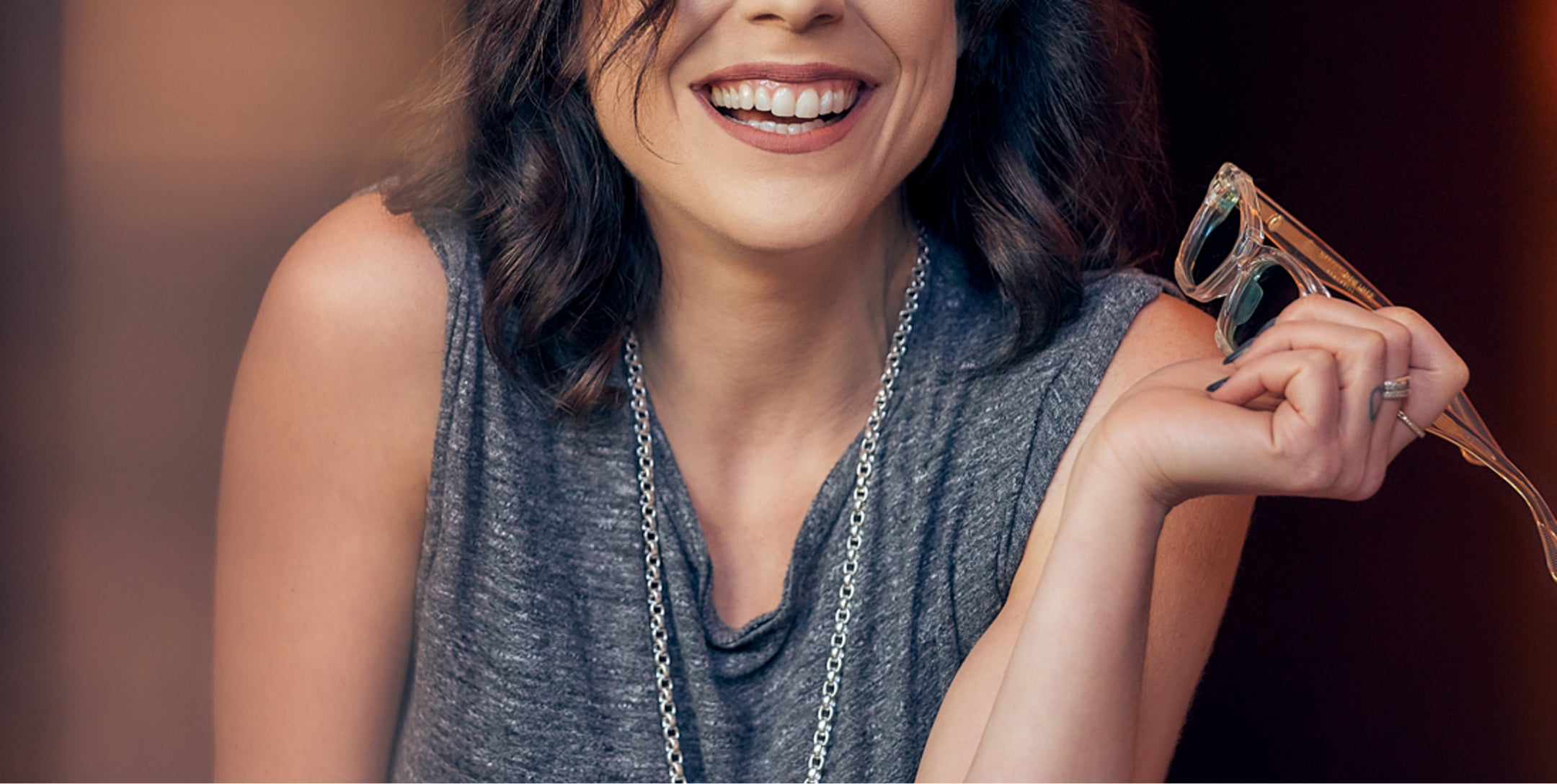 The Georgie Tag – Leather Eyeglass Necklace | LA LOOP